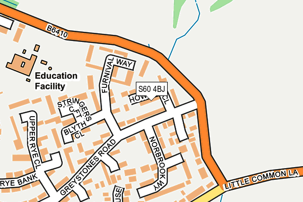S60 4BJ map - OS OpenMap – Local (Ordnance Survey) S60 4BJ map - OS OpenMap – Local (Ordnance Survey)