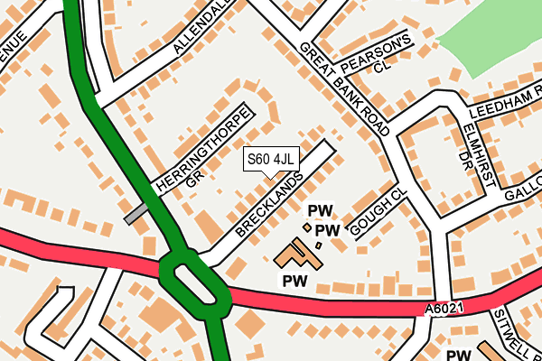 S60 4JL map - OS OpenMap – Local (Ordnance Survey) S60 4JL map - OS OpenMap – Local (Ordnance Survey)