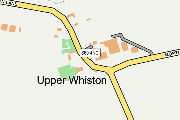 S60 4NG map - OS OpenMap – Local (Ordnance Survey)