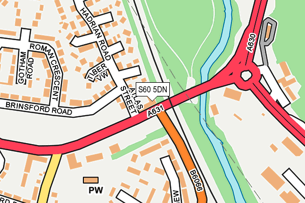 S60 5DN map - OS OpenMap – Local (Ordnance Survey) S60 5DN map - OS OpenMap – Local (Ordnance Survey)
