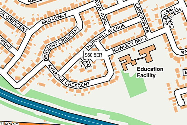 S60 5ER map - OS OpenMap – Local (Ordnance Survey) S60 5ER map - OS OpenMap – Local (Ordnance Survey)
