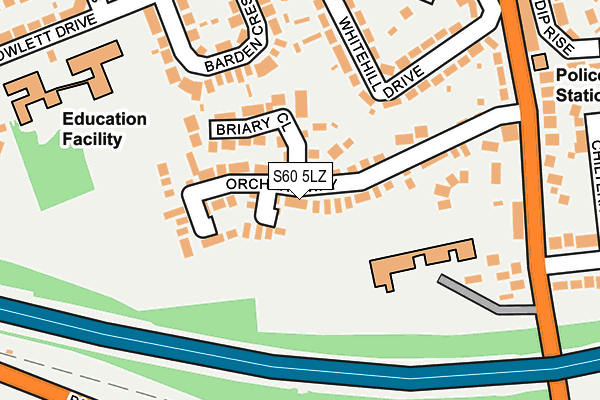 S60 5LZ map - OS OpenMap – Local (Ordnance Survey) S60 5LZ map - OS OpenMap – Local (Ordnance Survey)