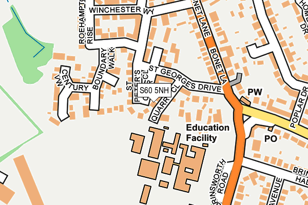 S60 5NH map - OS OpenMap – Local (Ordnance Survey) S60 5NH map - OS OpenMap – Local (Ordnance Survey)