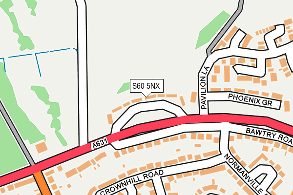 S60 5NX map - OS OpenMap – Local (Ordnance Survey) S60 5NX map - OS OpenMap – Local (Ordnance Survey)