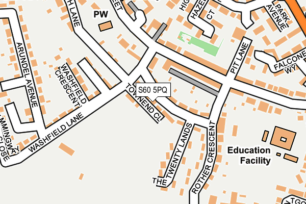 S60 5PQ map - OS OpenMap – Local (Ordnance Survey) S60 5PQ map - OS OpenMap – Local (Ordnance Survey)