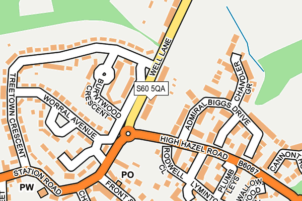 S60 5QA map - OS OpenMap – Local (Ordnance Survey) S60 5QA map - OS OpenMap – Local (Ordnance Survey)