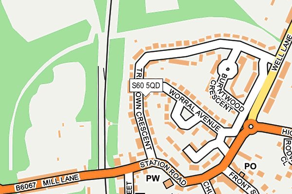 S60 5QD map - OS OpenMap – Local (Ordnance Survey) S60 5QD map - OS OpenMap – Local (Ordnance Survey)