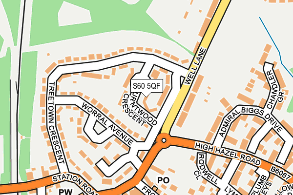 S60 5QF map - OS OpenMap – Local (Ordnance Survey) S60 5QF map - OS OpenMap – Local (Ordnance Survey)