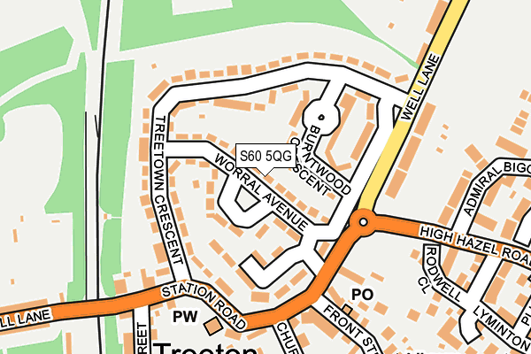 S60 5QG map - OS OpenMap – Local (Ordnance Survey) S60 5QG map - OS OpenMap – Local (Ordnance Survey)