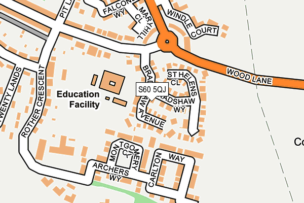 S60 5QJ map - OS OpenMap – Local (Ordnance Survey) S60 5QJ map - OS OpenMap – Local (Ordnance Survey)