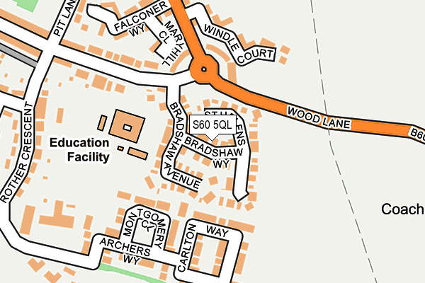S60 5QL map - OS OpenMap – Local (Ordnance Survey) S60 5QL map - OS OpenMap – Local (Ordnance Survey)