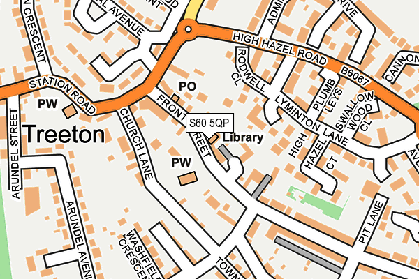 S60 5QP map - OS OpenMap – Local (Ordnance Survey)