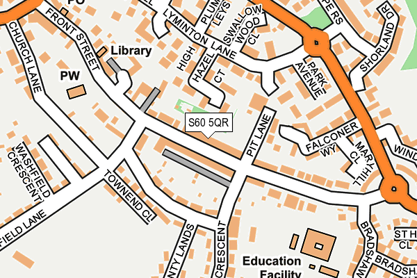 S60 5QR map - OS OpenMap – Local (Ordnance Survey) S60 5QR map - OS OpenMap – Local (Ordnance Survey)
