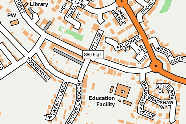 S60 5QT map - OS OpenMap – Local (Ordnance Survey) S60 5QT map - OS OpenMap – Local (Ordnance Survey)