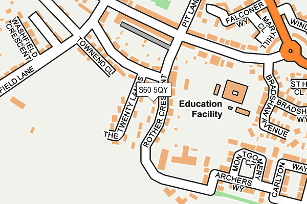 S60 5QY map - OS OpenMap – Local (Ordnance Survey) S60 5QY map - OS OpenMap – Local (Ordnance Survey)