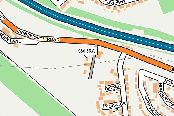 S60 5RW map - OS OpenMap – Local (Ordnance Survey) S60 5RW map - OS OpenMap – Local (Ordnance Survey)