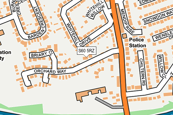 S60 5RZ map - OS OpenMap – Local (Ordnance Survey) S60 5RZ map - OS OpenMap – Local (Ordnance Survey)