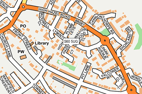 S60 5UG map - OS OpenMap – Local (Ordnance Survey) S60 5UG map - OS OpenMap – Local (Ordnance Survey)