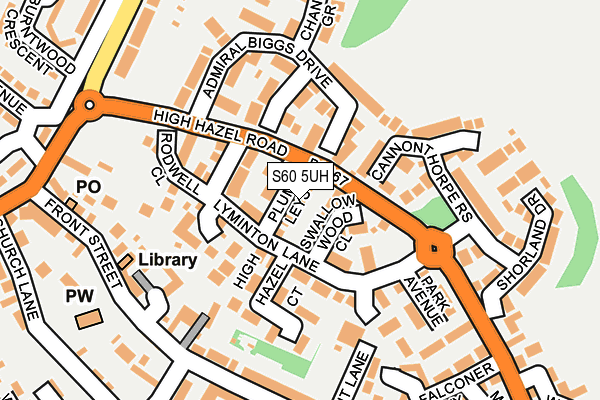 S60 5UH map - OS OpenMap – Local (Ordnance Survey) S60 5UH map - OS OpenMap – Local (Ordnance Survey)