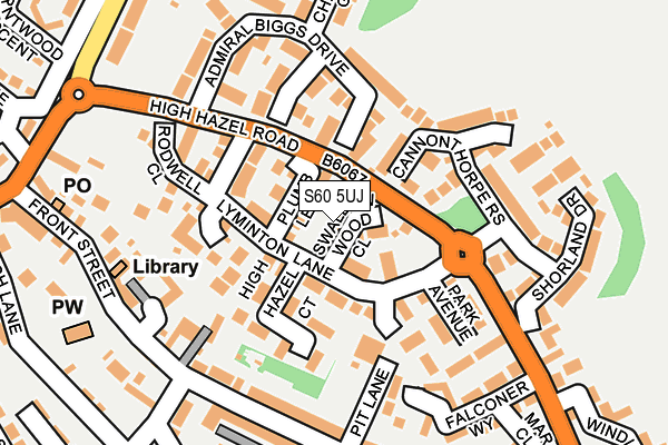 S60 5UJ map - OS OpenMap – Local (Ordnance Survey) S60 5UJ map - OS OpenMap – Local (Ordnance Survey)