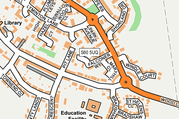 S60 5UQ map - OS OpenMap – Local (Ordnance Survey) S60 5UQ map - OS OpenMap – Local (Ordnance Survey)
