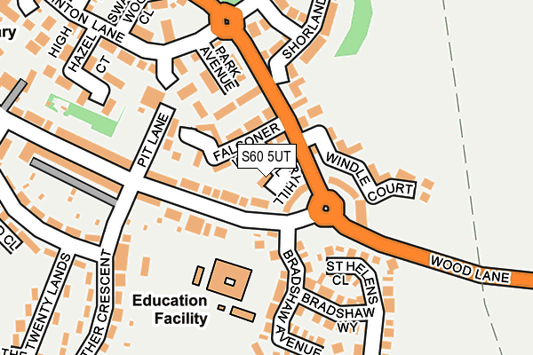S60 5UT map - OS OpenMap – Local (Ordnance Survey) S60 5UT map - OS OpenMap – Local (Ordnance Survey)