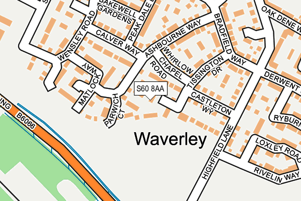 S60 8AA map - OS OpenMap – Local (Ordnance Survey) S60 8AA map - OS OpenMap – Local (Ordnance Survey)