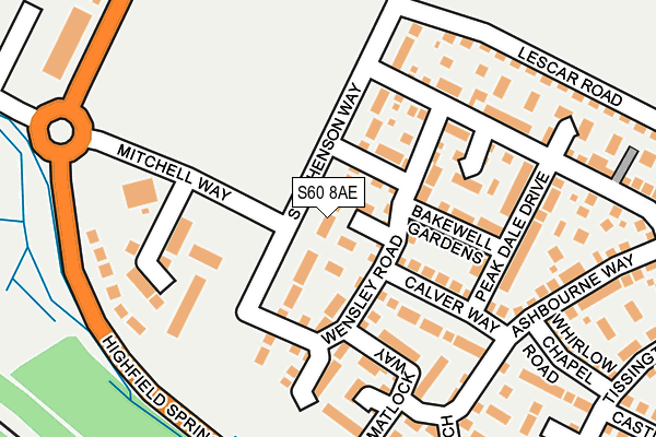 S60 8AE map - OS OpenMap – Local (Ordnance Survey) S60 8AE map - OS OpenMap – Local (Ordnance Survey)