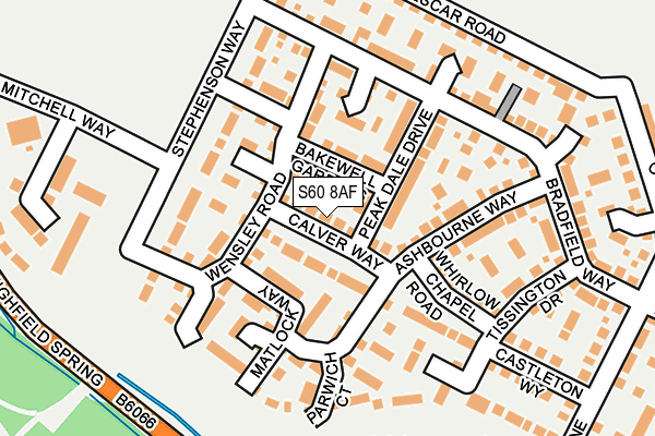 S60 8AF map - OS OpenMap – Local (Ordnance Survey) S60 8AF map - OS OpenMap – Local (Ordnance Survey)