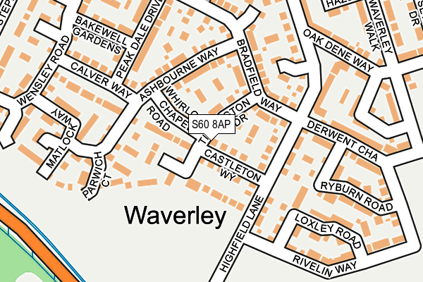 S60 8AP map - OS OpenMap – Local (Ordnance Survey) S60 8AP map - OS OpenMap – Local (Ordnance Survey)