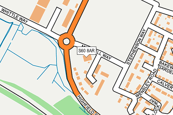 S60 8AR map - OS OpenMap – Local (Ordnance Survey) S60 8AR map - OS OpenMap – Local (Ordnance Survey)