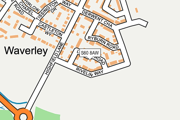 S60 8AW map - OS OpenMap – Local (Ordnance Survey) S60 8AW map - OS OpenMap – Local (Ordnance Survey)