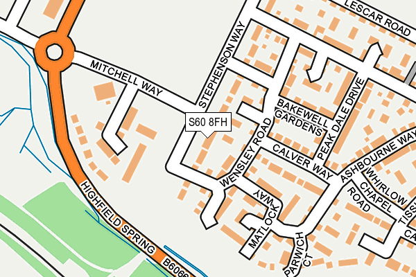 S60 8FH map - OS OpenMap – Local (Ordnance Survey) S60 8FH map - OS OpenMap – Local (Ordnance Survey)