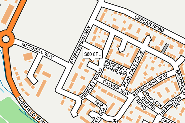 S60 8FL map - OS OpenMap – Local (Ordnance Survey) S60 8FL map - OS OpenMap – Local (Ordnance Survey)