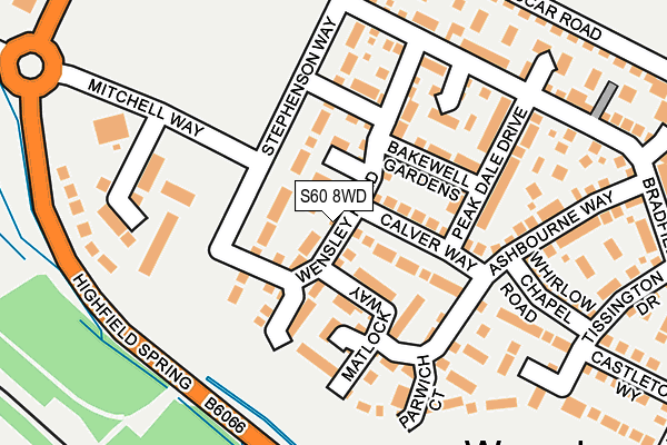 S60 8WD map - OS OpenMap – Local (Ordnance Survey) S60 8WD map - OS OpenMap – Local (Ordnance Survey)