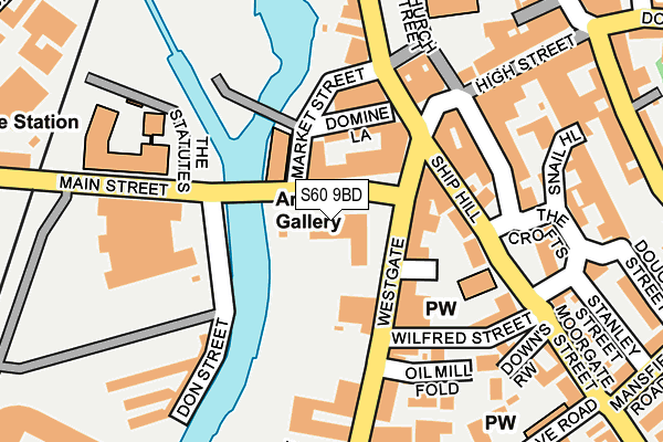 S60 9BD map - OS OpenMap – Local (Ordnance Survey) S60 9BD map - OS OpenMap – Local (Ordnance Survey)