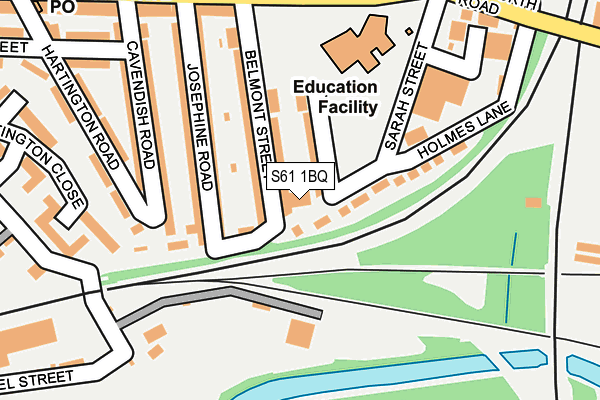 S61 1BQ map - OS OpenMap – Local (Ordnance Survey) S61 1BQ map - OS OpenMap – Local (Ordnance Survey)