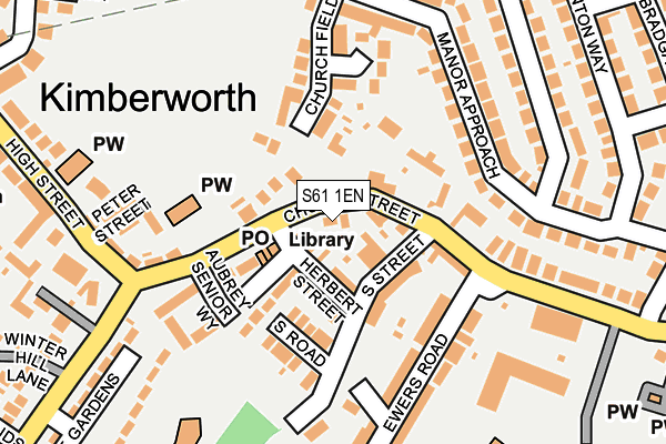 S61 1EN map - OS OpenMap – Local (Ordnance Survey) S61 1EN map - OS OpenMap – Local (Ordnance Survey)