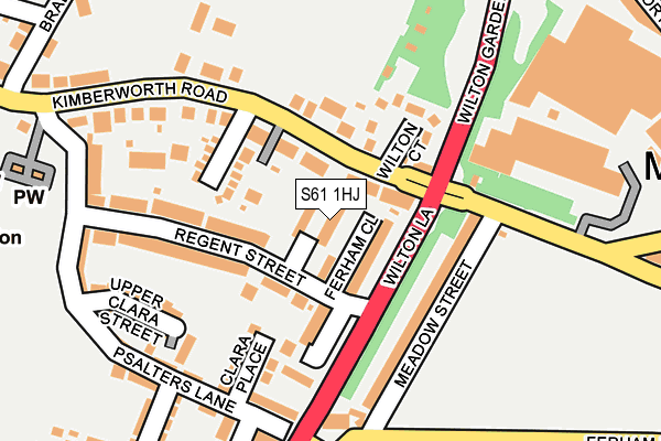 S61 1HJ map - OS OpenMap – Local (Ordnance Survey) S61 1HJ map - OS OpenMap – Local (Ordnance Survey)