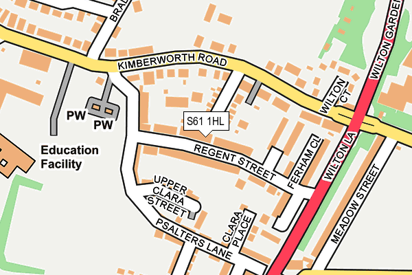 S61 1HL map - OS OpenMap – Local (Ordnance Survey) S61 1HL map - OS OpenMap – Local (Ordnance Survey)