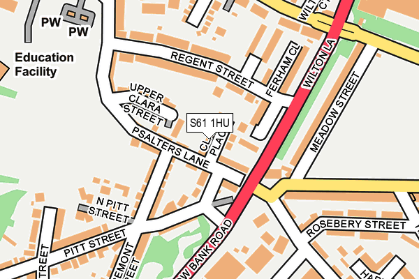 S61 1HU map - OS OpenMap – Local (Ordnance Survey) S61 1HU map - OS OpenMap – Local (Ordnance Survey)