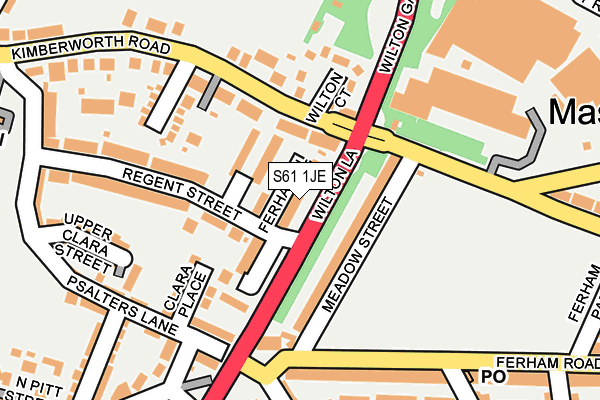 S61 1JE map - OS OpenMap – Local (Ordnance Survey) S61 1JE map - OS OpenMap – Local (Ordnance Survey)