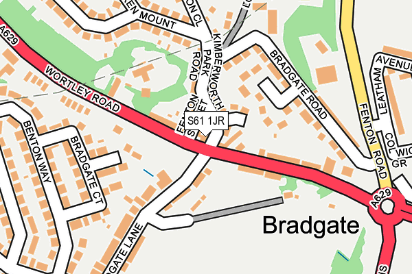 S61 1JR map - OS OpenMap – Local (Ordnance Survey) S61 1JR map - OS OpenMap – Local (Ordnance Survey)