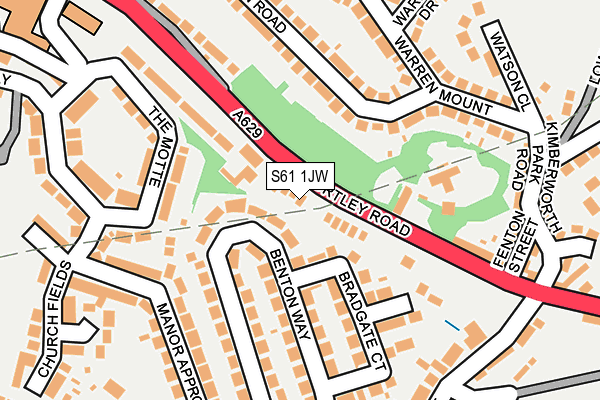 S61 1JW map - OS OpenMap – Local (Ordnance Survey) S61 1JW map - OS OpenMap – Local (Ordnance Survey)
