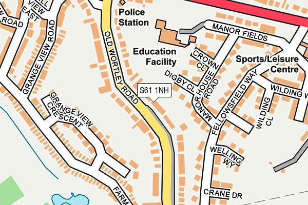 S61 1NH map - OS OpenMap – Local (Ordnance Survey) S61 1NH map - OS OpenMap – Local (Ordnance Survey)