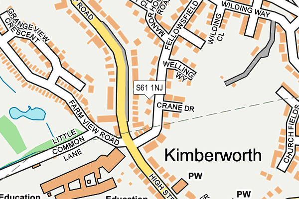 S61 1NJ map - OS OpenMap – Local (Ordnance Survey) S61 1NJ map - OS OpenMap – Local (Ordnance Survey)