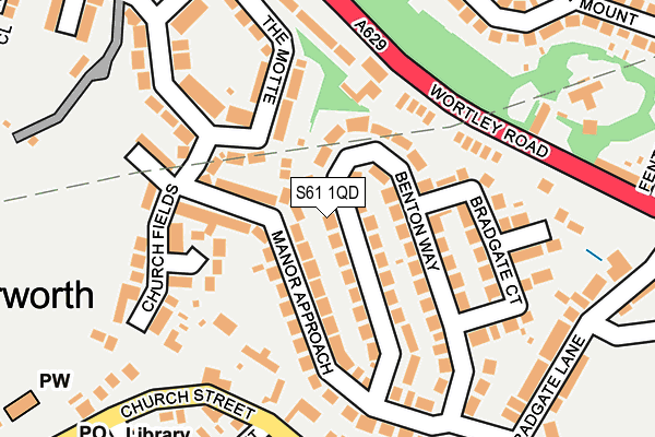 S61 1QD map - OS OpenMap – Local (Ordnance Survey) S61 1QD map - OS OpenMap – Local (Ordnance Survey)