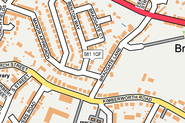 S61 1QF map - OS OpenMap – Local (Ordnance Survey) S61 1QF map - OS OpenMap – Local (Ordnance Survey)