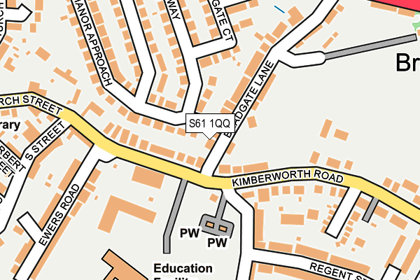 S61 1QQ map - OS OpenMap – Local (Ordnance Survey) S61 1QQ map - OS OpenMap – Local (Ordnance Survey)