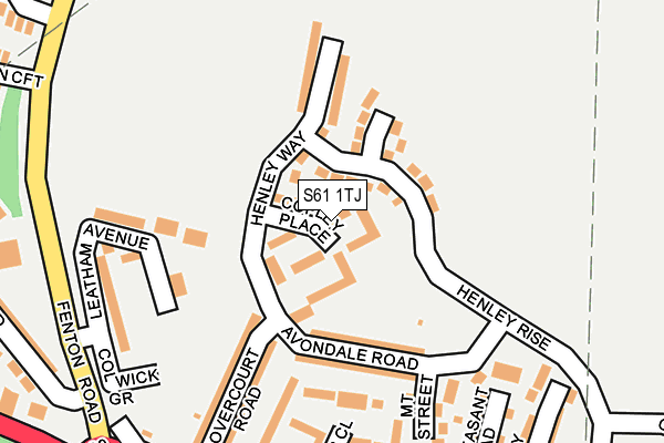 S61 1TJ map - OS OpenMap – Local (Ordnance Survey) S61 1TJ map - OS OpenMap – Local (Ordnance Survey)